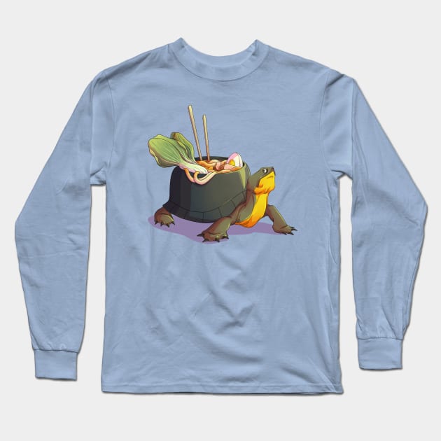 Udon Turtle Long Sleeve T-Shirt by Victoria Hamre